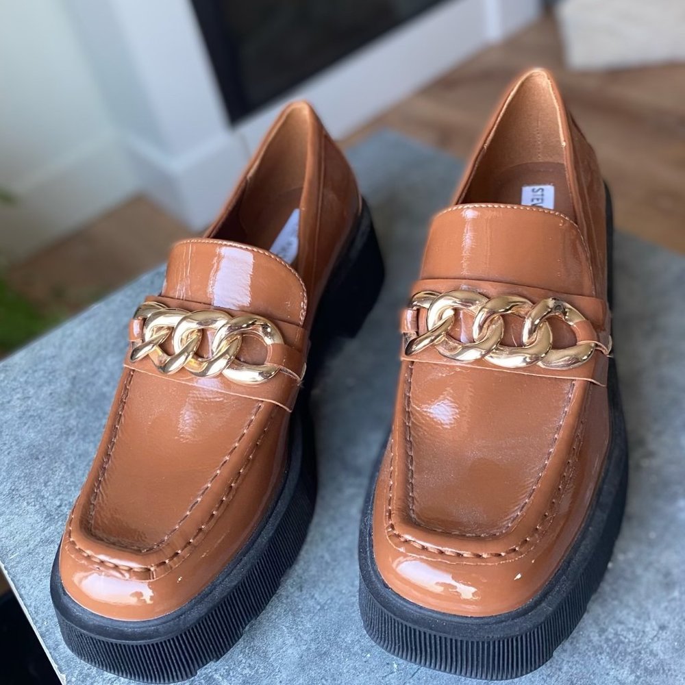 Steven Madden Platform Loafers Tan/Brown